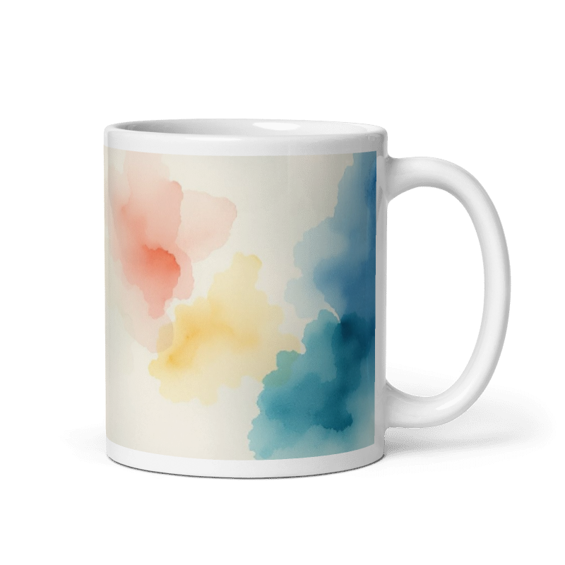Watercolor (White glossy mug)