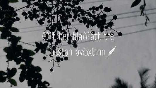 Often a Tree With Few Leaves Bears the Best Fruit