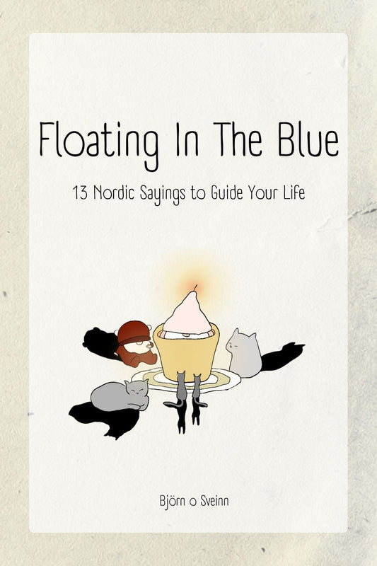 Booklet with text and illustration on a beige background