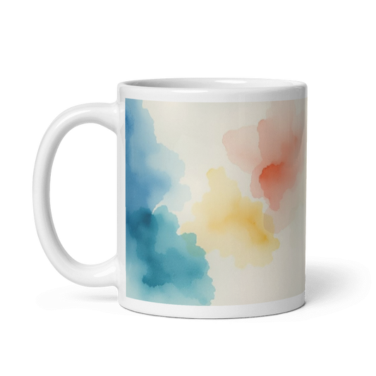 Watercolor (White glossy mug)