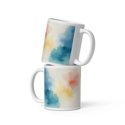 Watercolor (White glossy mug)