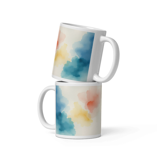 Watercolor (White glossy mug)