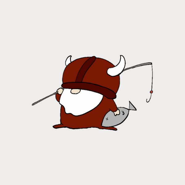 Björn likes fishing