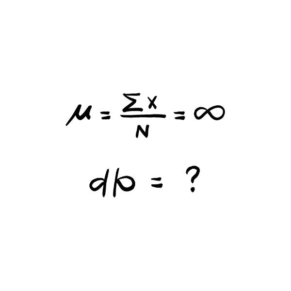 Mathematical equation on a white background