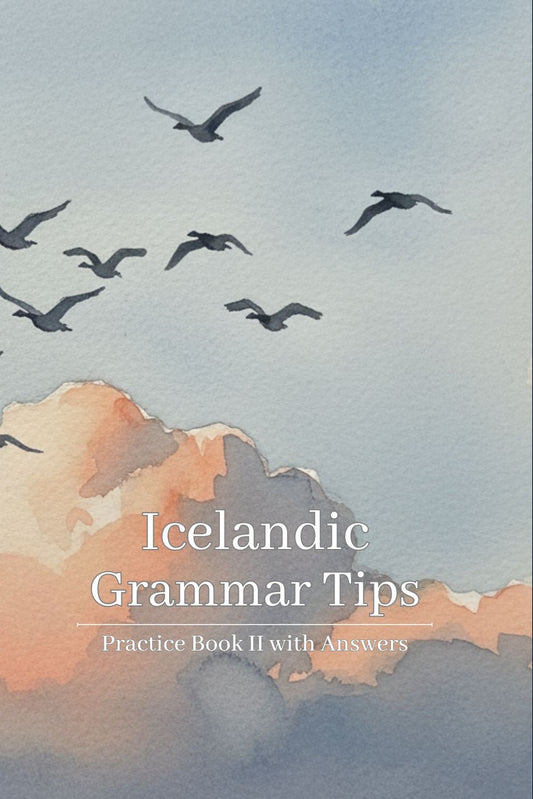 Icelandic grammar tips practice book